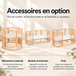 BusyKids MIRACLE 7 en 1 lit bébé évolutif avec matelas