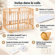 BusyKids MIRACLE 7 en 1 lit bébé évolutif avec matelas
