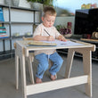 Ensemble - table et chaise évolutives pour jeunes enfants - nature