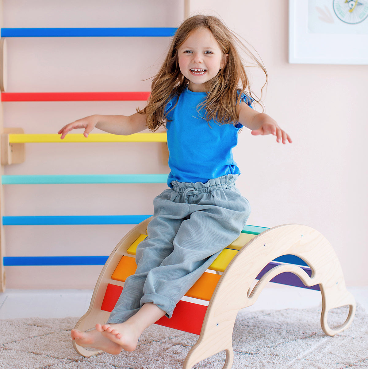 Planche D'équilibre Montessori GOPLUS – Arche En Bambou 90 X 30 X 16,5 Cm – Charge Max 150 Kg – Dès 3 Ans – Naturel