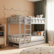 BusyKids Lit superposé TOTO-TWIN avec échelle – pour deux enfants 200 x 90 cm