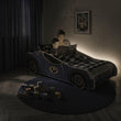 Lit enfant AUTO avec motif et matelas - 140 x 70 / 160 x 80 cm