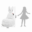 Pouf pour enfant Mommy Rabbit – tissu FLUFFY doux et moelleux