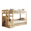 BusyKids Lit superposé TOTO-TWIN MAX avec échelle et espace de rangement 200x90 cm