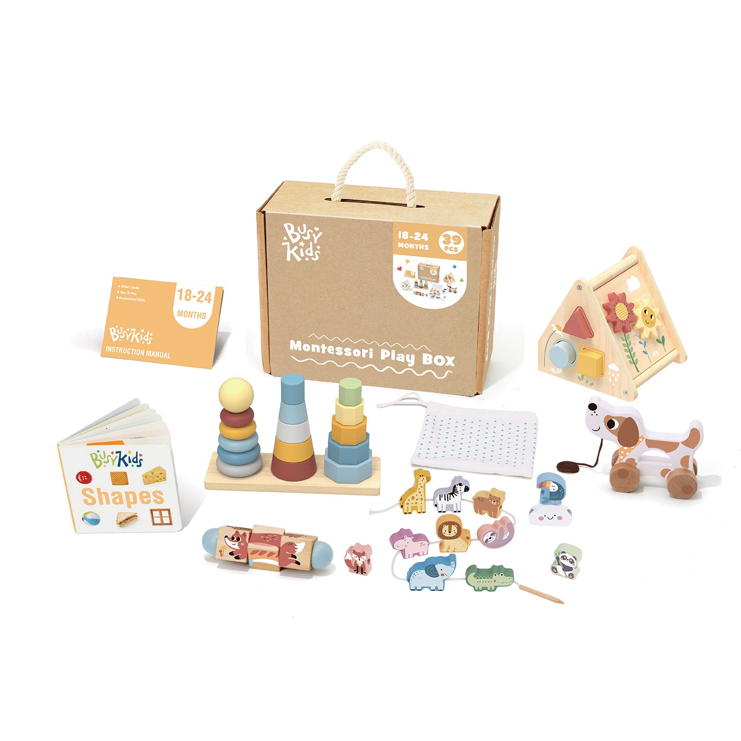 Coffret de Jeu Montessori - ensemble pour les enfants de 18 à 24