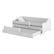 Lit enfant ERYK-MAX avec lit d’appoint 145 × 80 cm et matelas