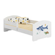 Lit enfant LUK II avec barrière de protection - 140 x 70/160 x 80 cm
