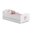 Lit enfant ANNA-ONE avec tiroir de rangement – 140 × 70 / 160 × 80 cm