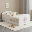 Lit enfant LUK-ONE avec barrière de protection et tiroir de rangement