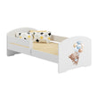 Lit enfant LUK II avec barrière de protection - 140 x 70/160 x 80 cm