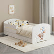 Lit enfant LUK-ONE avec barrière de protection et tiroir de rangement