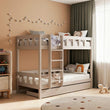 BusyKids Lit superposé TOTO-TWIN avec échelle – pour deux enfants 200 x 90 cm