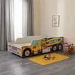 Lit enfant RIKO avec motif et matelas - 140 x 70 / 160 x 80 cm
