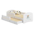 Lit enfant LUK-MAX avec couchage supplémentaire 145 x 80 cm et matelas