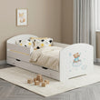 Lit enfant LUK-ONE avec barrière de protection et tiroir de rangement