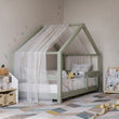 Lit pour enfant en forme de maison BusyKids MIMI-HOUSE avec bord renforcé