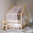 Lit pour enfant en forme de maison BusyKids MIMI-HOUSE avec bord renforcé