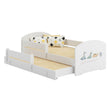 Lit enfant LUK-MAX avec couchage supplémentaire 145 x 80 cm et matelas