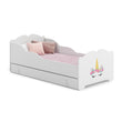 Lit enfant ANNA-ONE avec tiroir de rangement – 140 × 70 / 160 × 80 cm