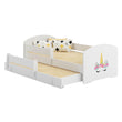Lit enfant LUK-MAX avec couchage supplémentaire 145 x 80 cm et matelas