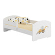 Lit enfant LUK II avec barrière de protection - 140 x 70/160 x 80 cm