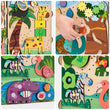Busy board Maisonnette éducative en bois - JUNGLE