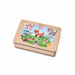 Puzzle éducatif en bois BusyKids - Animaux, 30 pièces