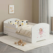 Lit enfant LUK-ONE avec barrière de protection et tiroir de rangement