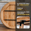 BusyKids Table ronde en chêne massif