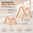Set d’escalade modulable pour enfants 2 en 1 avec planche double face