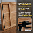 Table rectangulaire BusyKids en chêne massif