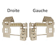 BusyKids Lit mezzanine GALAXY-HOUSE avec demi-toit et escalier de rangement 90 x 200 cm