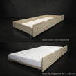 Lit superposé en bois BusyKids HAPPY 3 couchages avec escalier de rangement
