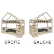 BusyKids Lit superposé MAMI-TWIN avec escalier de rangement 90 x 200 cm