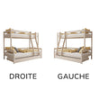 Lit superposé BusyKids LUMI avec échelle frontale 90 x 200 / 120 x 200 cm