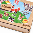 Puzzle éducatif en bois BusyKids - Animaux, 30 pièces