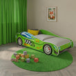 Lit enfant AUTO avec motif et matelas - 140 x 70 / 160 x 80 cm