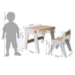 Ensemble - table et chaise évolutives pour jeunes enfants - blanche