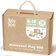Coffret de Jeu Montessori "BusyKids" pour les enfants de 6 à 12 mois