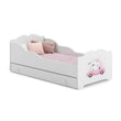 Lit enfant ANNA-ONE avec tiroir de rangement – 140 × 70 / 160 × 80 cm