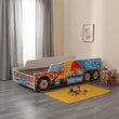 Lit enfant RIKO avec motif et matelas - 140 x 70 / 160 x 80 cm