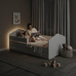 Lit enfant FALA-ONE avec barrière de protection et tiroir de rangement