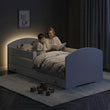 Lit enfant LUK-ONE avec barrière de protection et tiroir de rangement