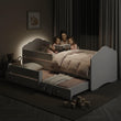 Lit enfant FALA-MAX avec lit d’appoint 145 x 80 cm et matelas