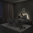 Lit enfant KITTY avec tiroir de rangement - 140 x 70/160 x 80 cm