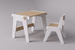 Ensemble - table et chaise évolutives pour jeunes enfants - blanche