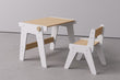 Ensemble - table et chaise évolutives pour jeunes enfants - blanche