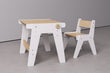 Ensemble - table et chaise évolutives pour jeunes enfants - blanche