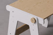 Ensemble - table et chaise évolutives pour jeunes enfants - blanche