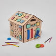 Busy board Maisonnette éducative en bois Mini